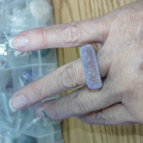 Agate Druzy Ring - Picture 9 of 9